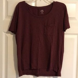 Small maroon shirt